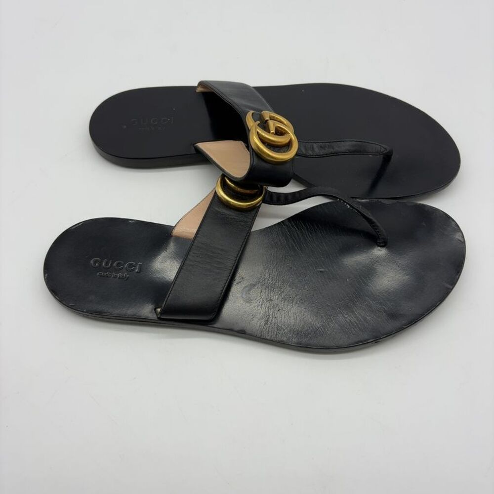 Gucci Leather Thong Sandals - Picture 4 of 6